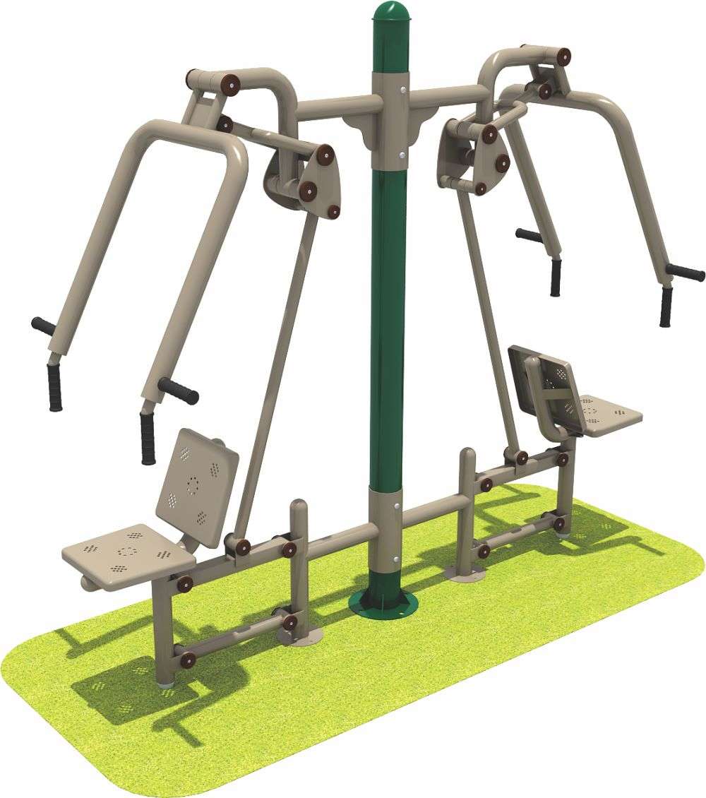 米兰·milan中国·运动健身器材 双人坐推器